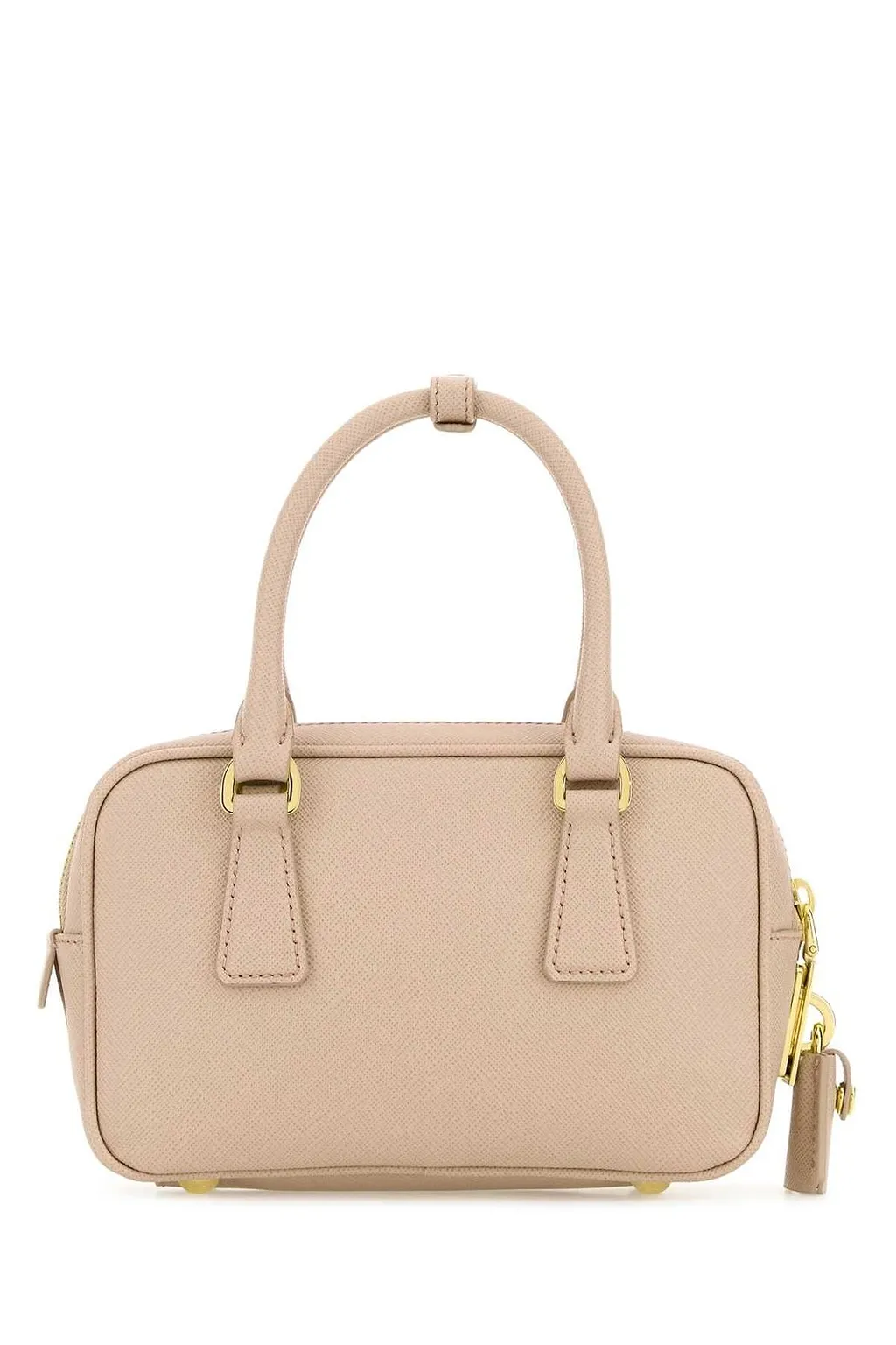 Prada Triangle-Logo Zipped Tote Bag