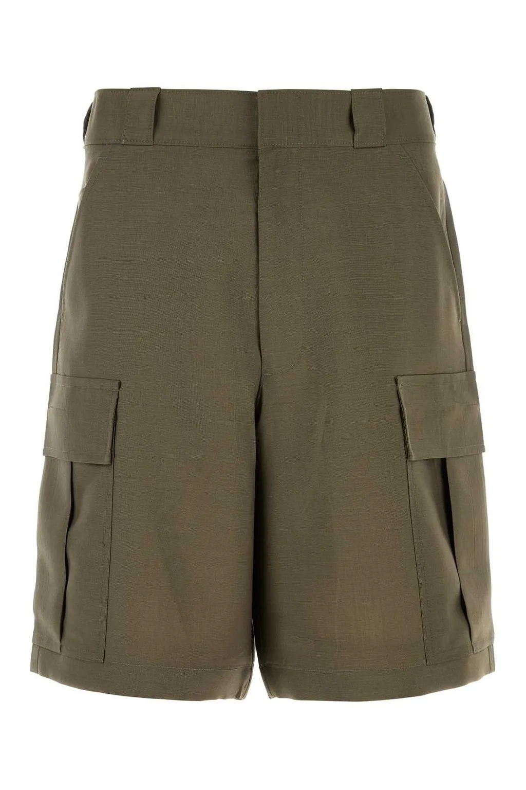 Prada Triangle-Patch Cargo Shorts