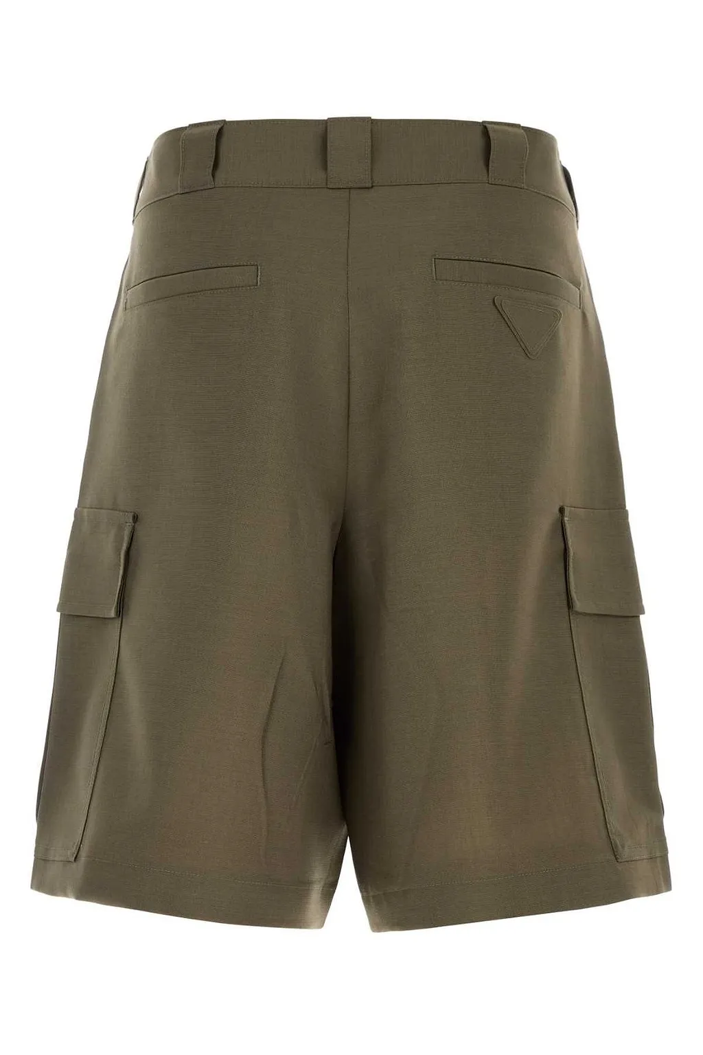 Prada Triangle-Patch Cargo Shorts