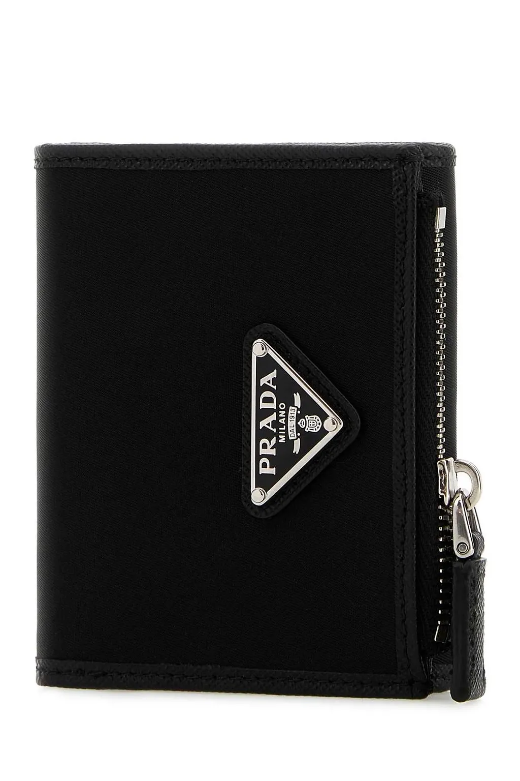 Prada Triangle-Logo Zipped Wallet