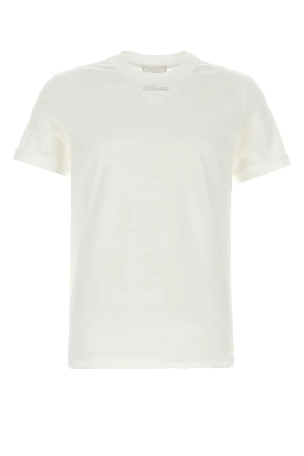 Prada Triangle-Patch Crewneck T-Shirt