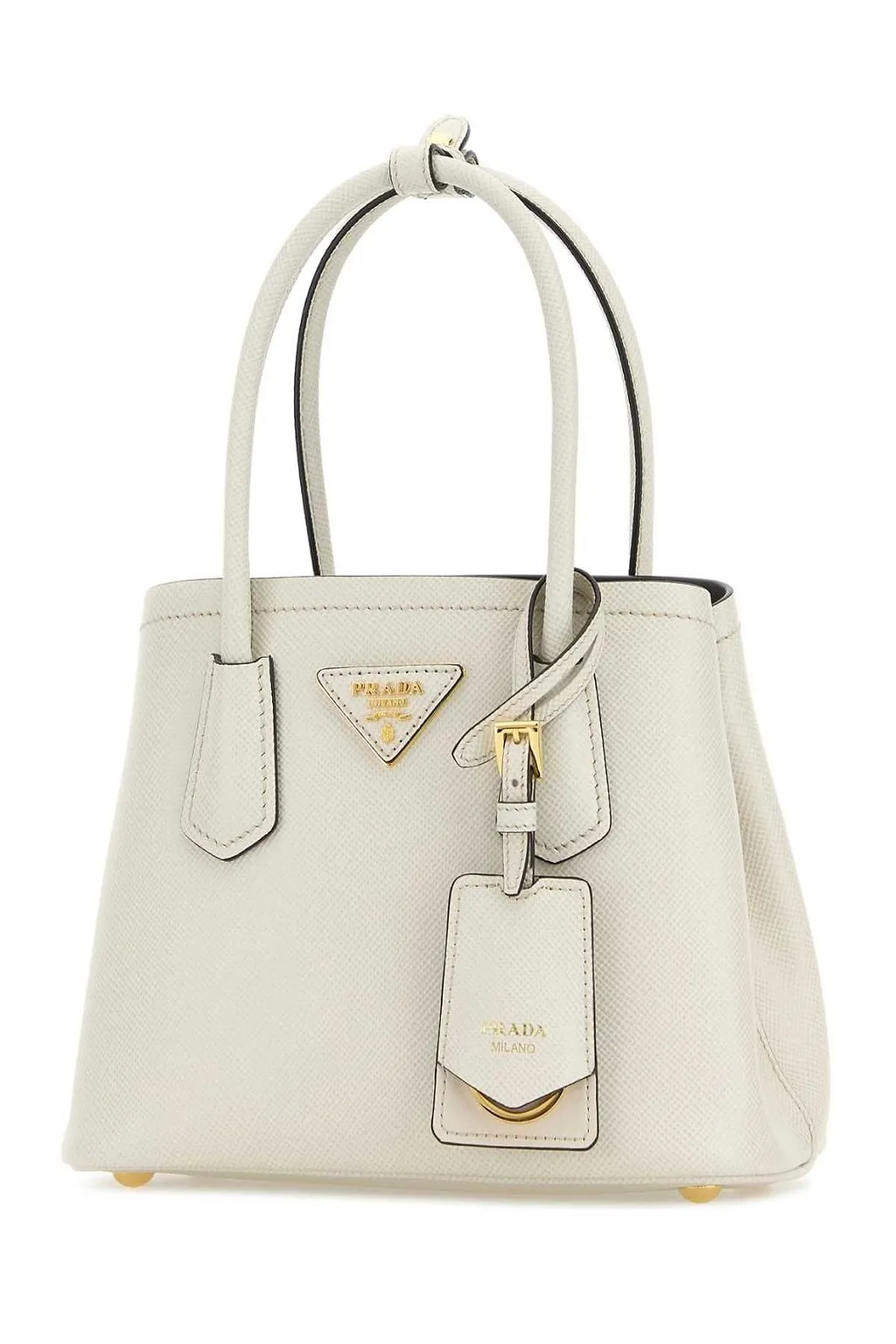 Prada Triangle-Patch Mini Tote Bag