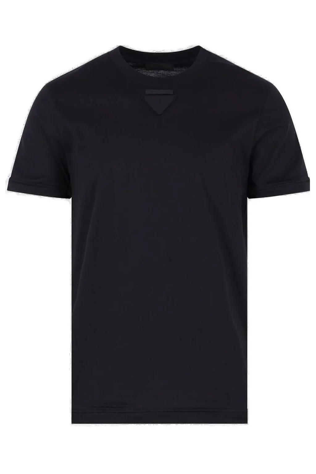 Prada Triangle-Patch Crewneck T-Shirt