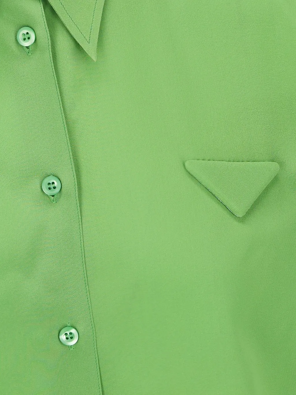Prada Triangle-Patch Long-Sleeved Shirt