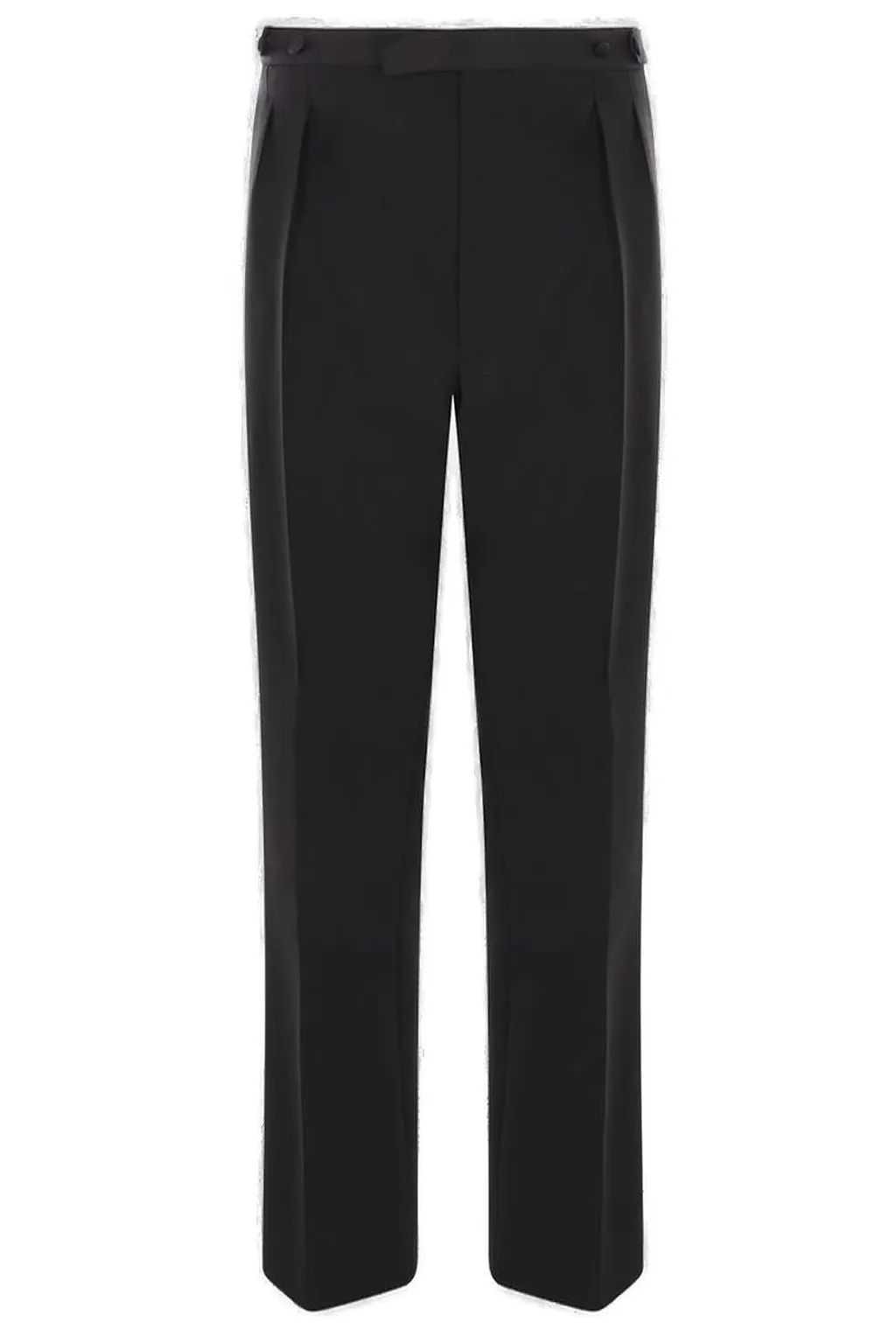 Prada Triangle-Patch Pleated Trousers