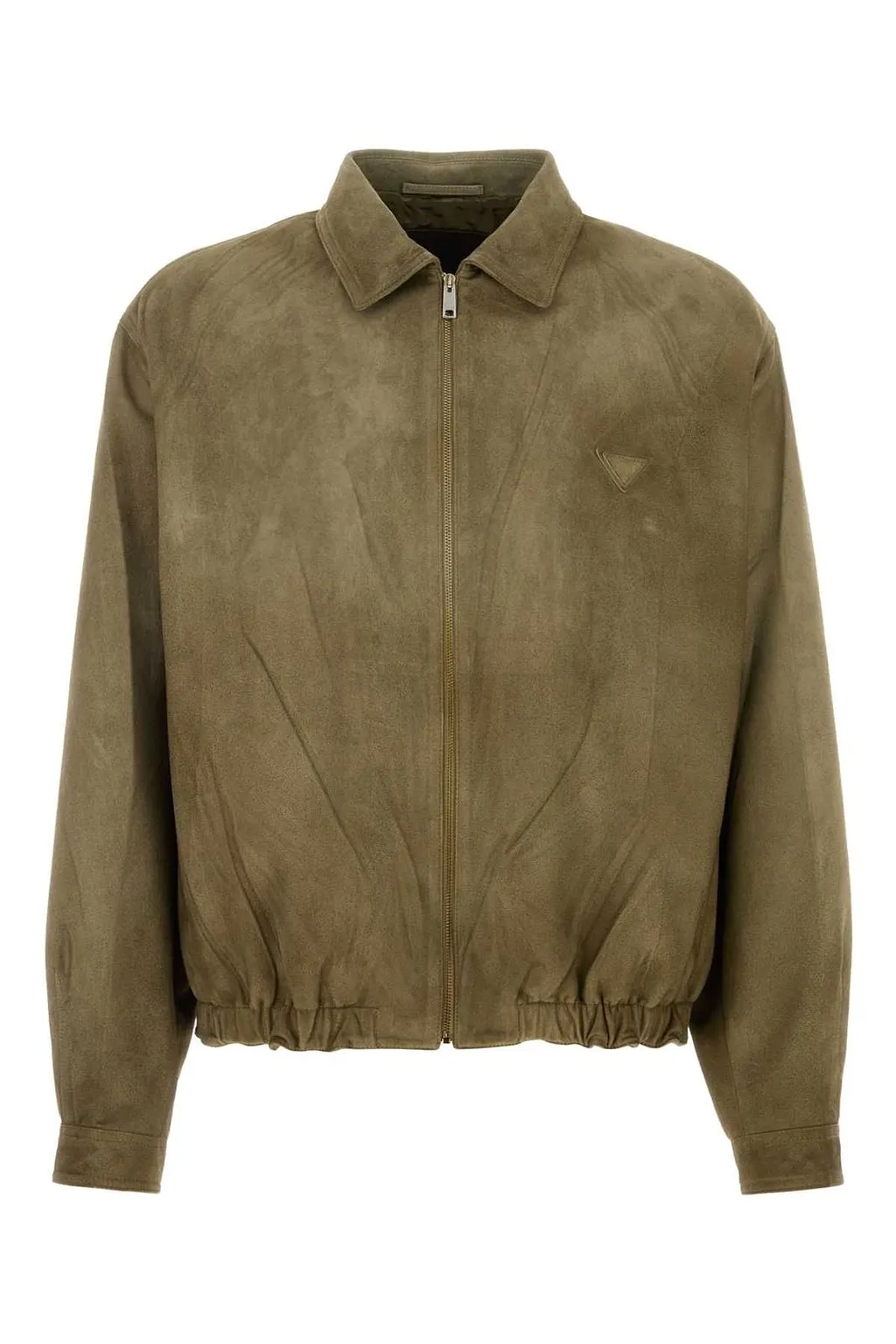Prada Triangle-Patch Zipped Jacket