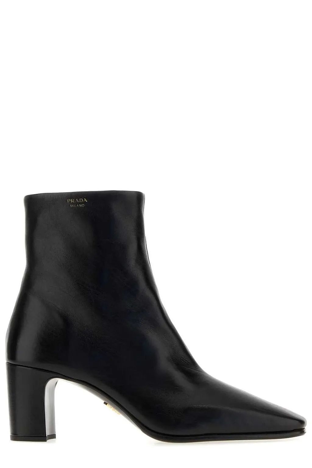Prada Tronchetti Block Heel Ankle Boots