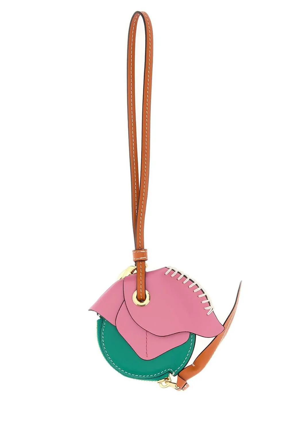 Prada Trick Pelle Zip Coin Keyring