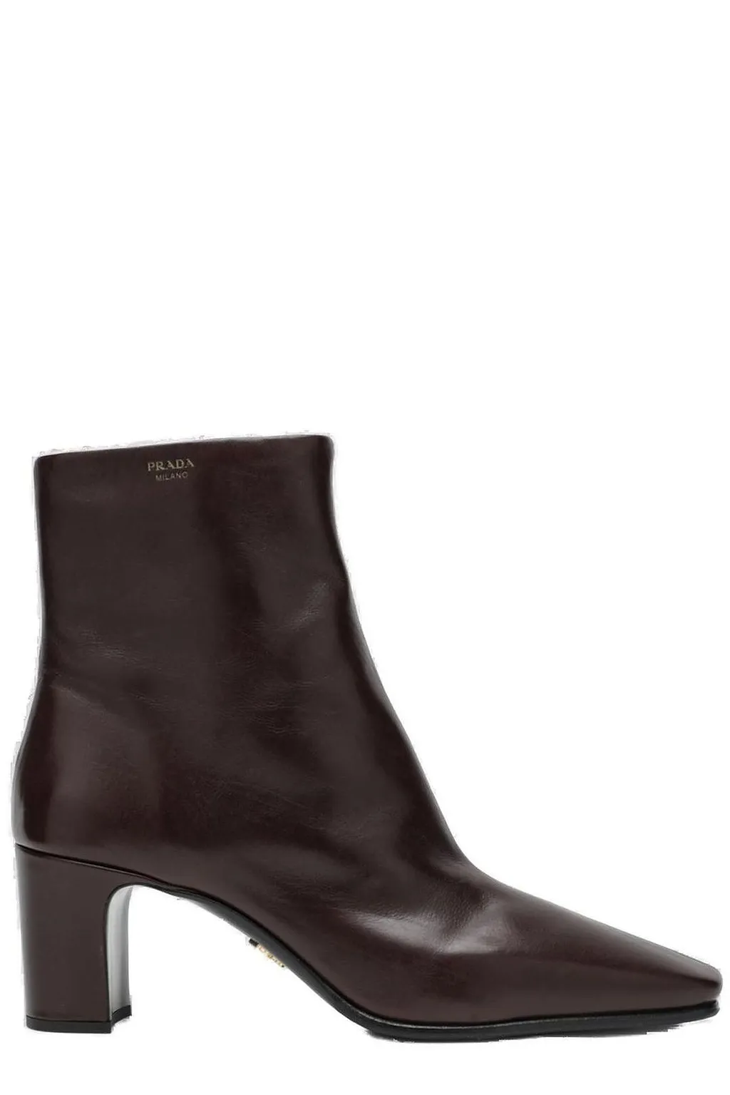 Prada Tronchetti Block Heel Ankle Boots