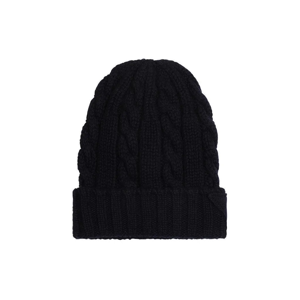 Prada Turn-Up Brim Knitted Beanie
