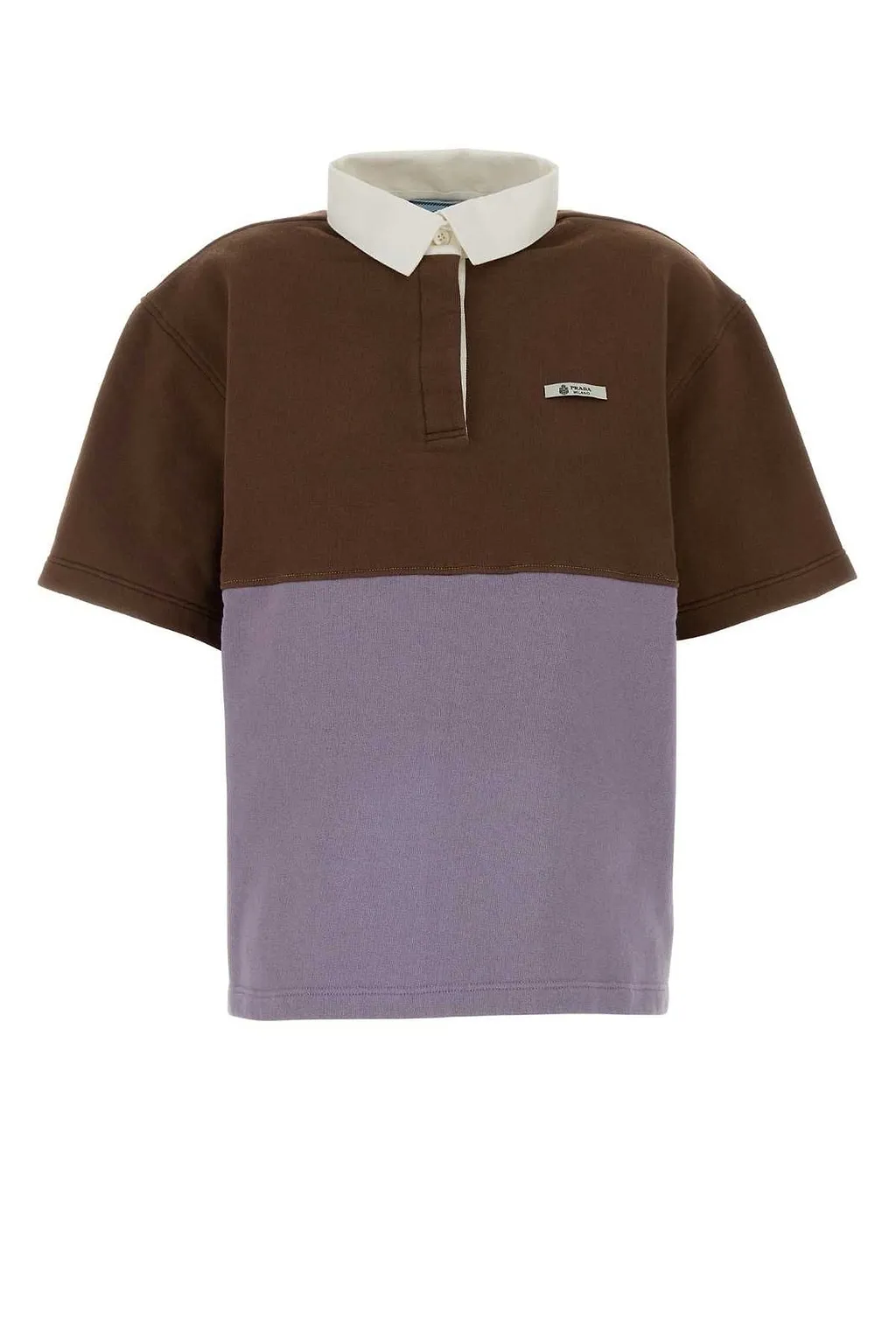 Prada Two-Toned Short Sleeved Polo Shirt