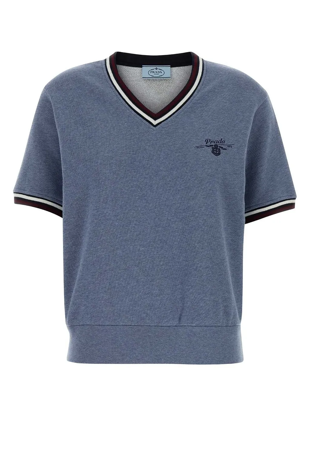 Prada V-Neck Short-Sleeved Jumper