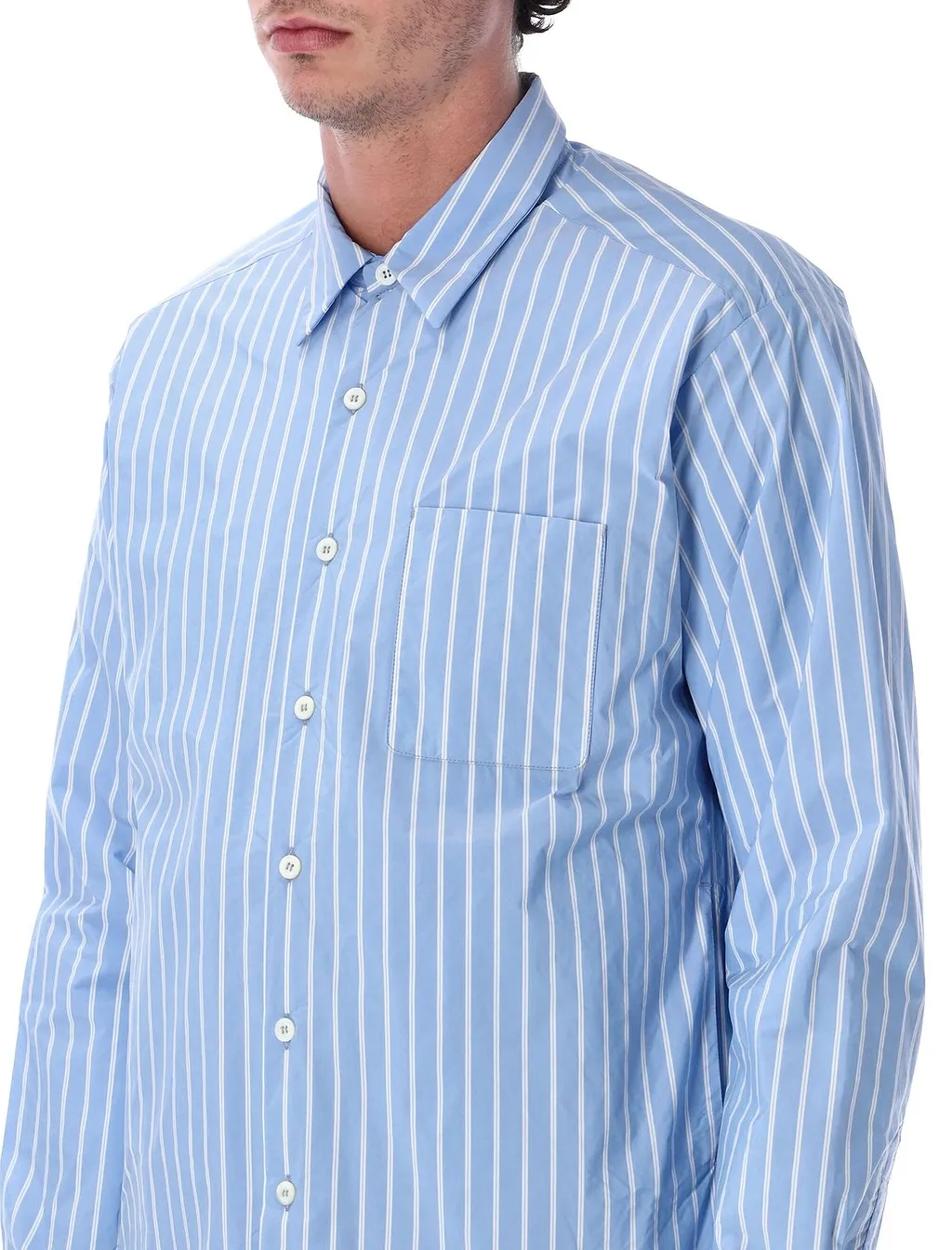 Prada Striped Button-Up Shirt
