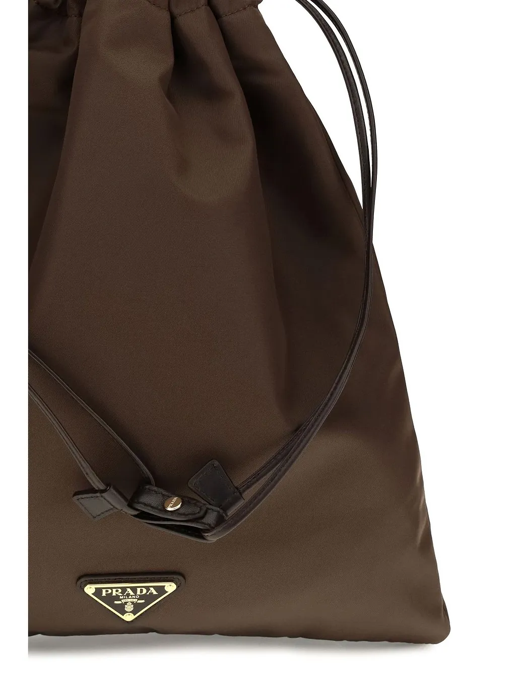 Prada Wish Re-Nylon Drawstring Clutch Bag