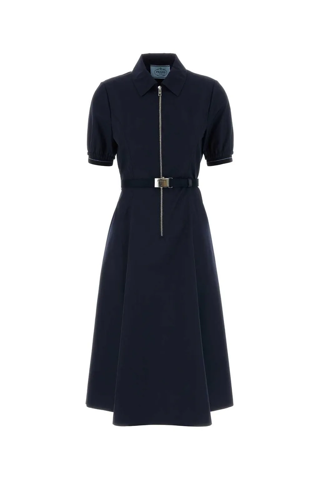 Prada Zip-Up Belted Dress