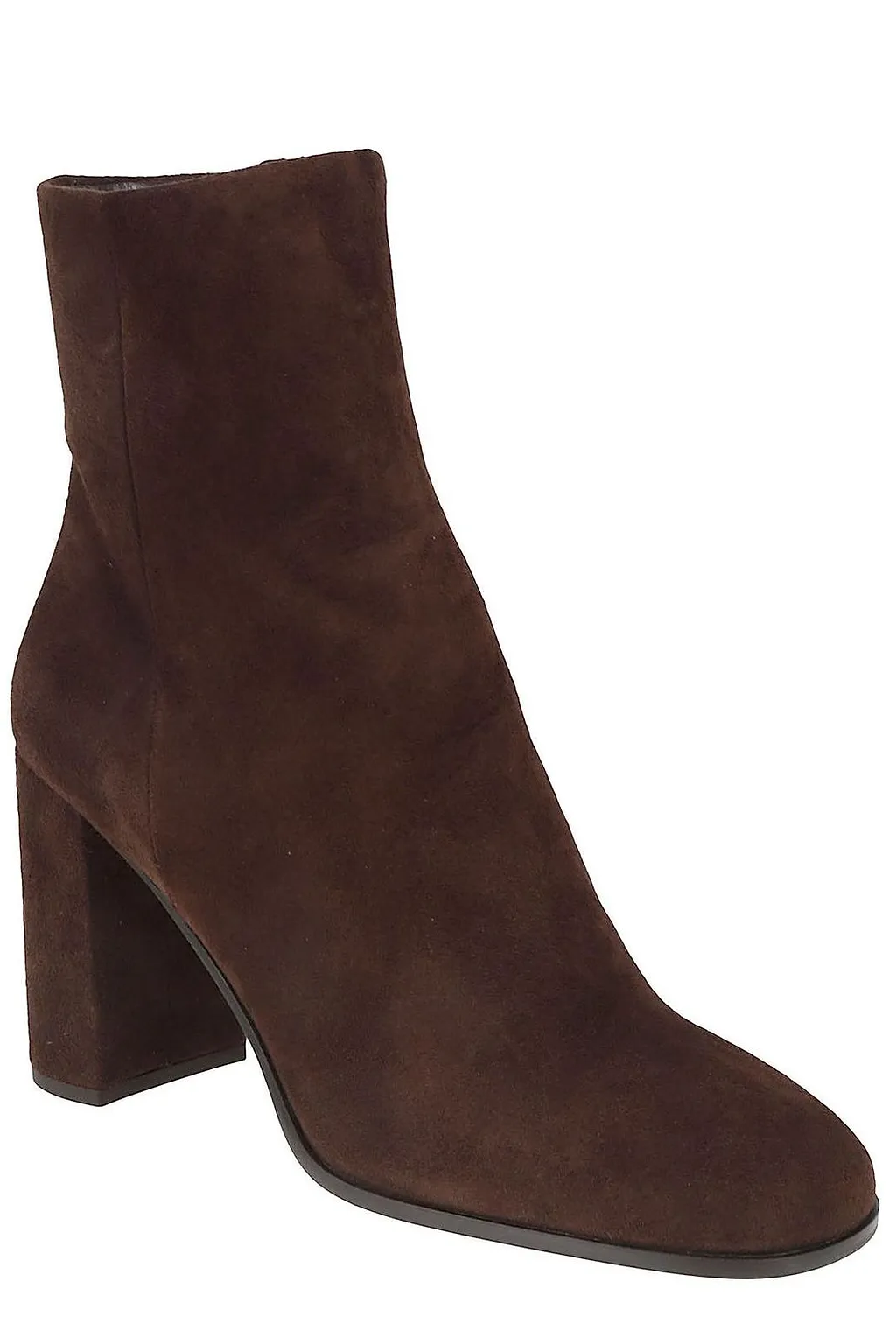 Prada Zip-Up Block-Heeled Boots