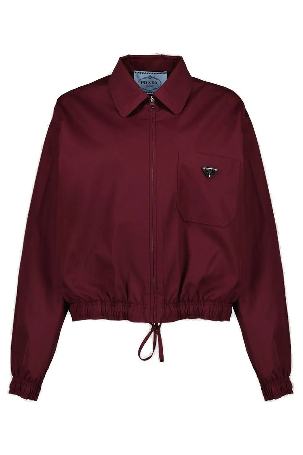 Prada Zip-Up Drawstring Jacket