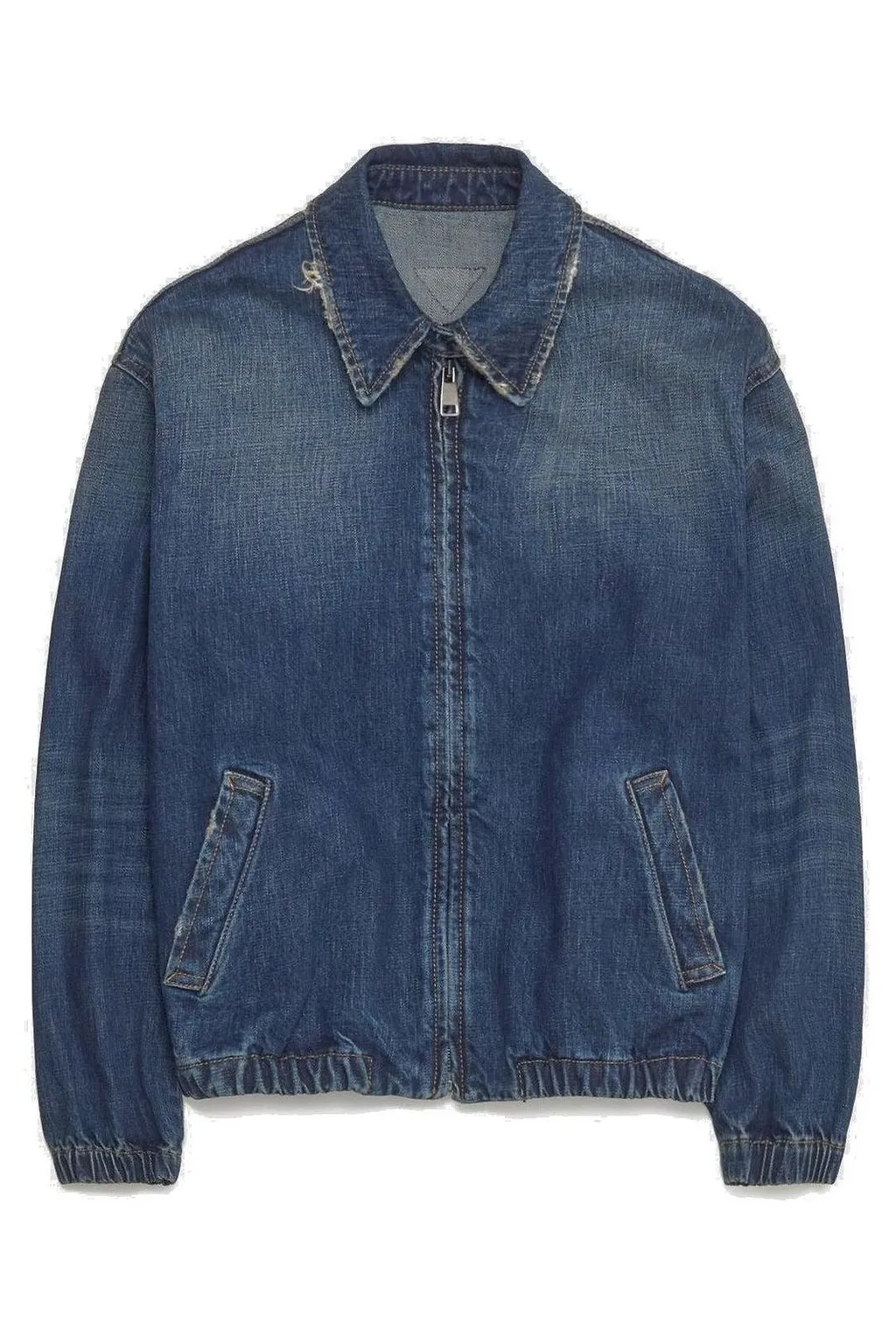 Prada Zip-Up Denim Jacket