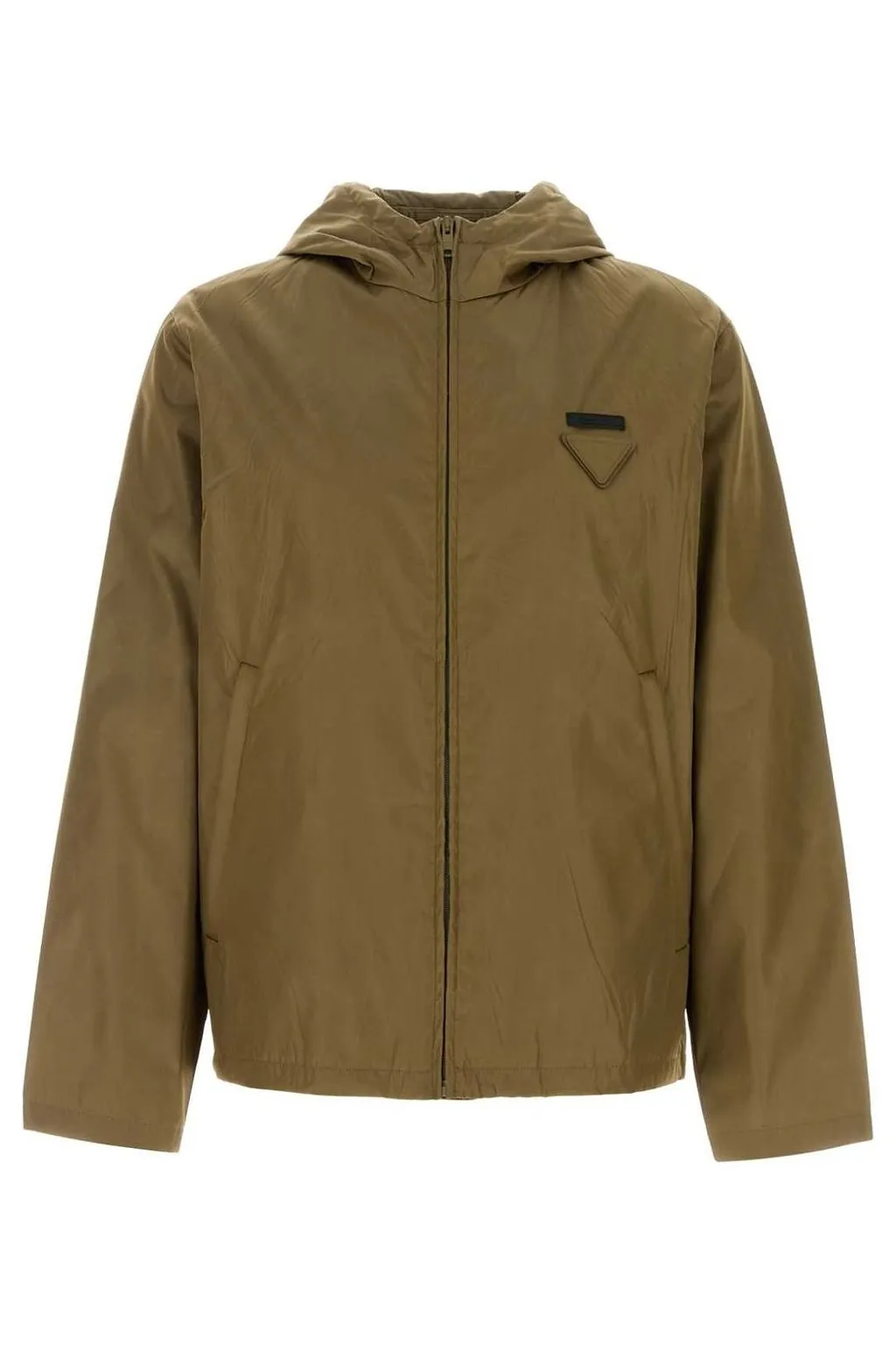 Prada Zip-Up Hooded Jacket