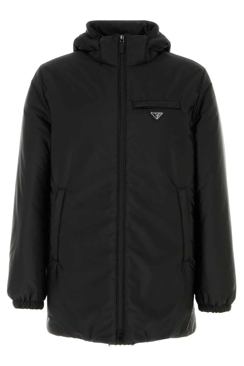 Prada Zip-Up Hooded Jacket