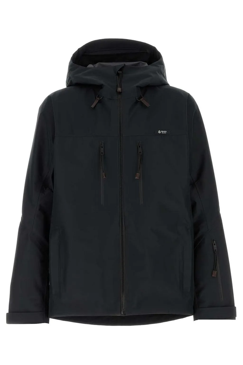 Prada Zip-Up Hooded Jacket