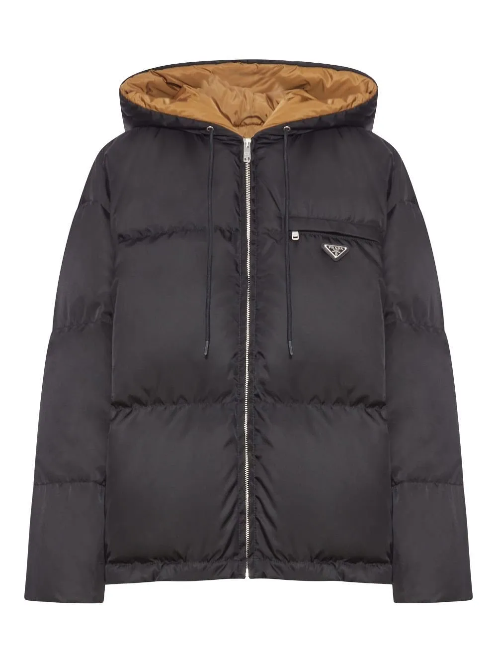 Prada Zip-Up Hooded Jacket