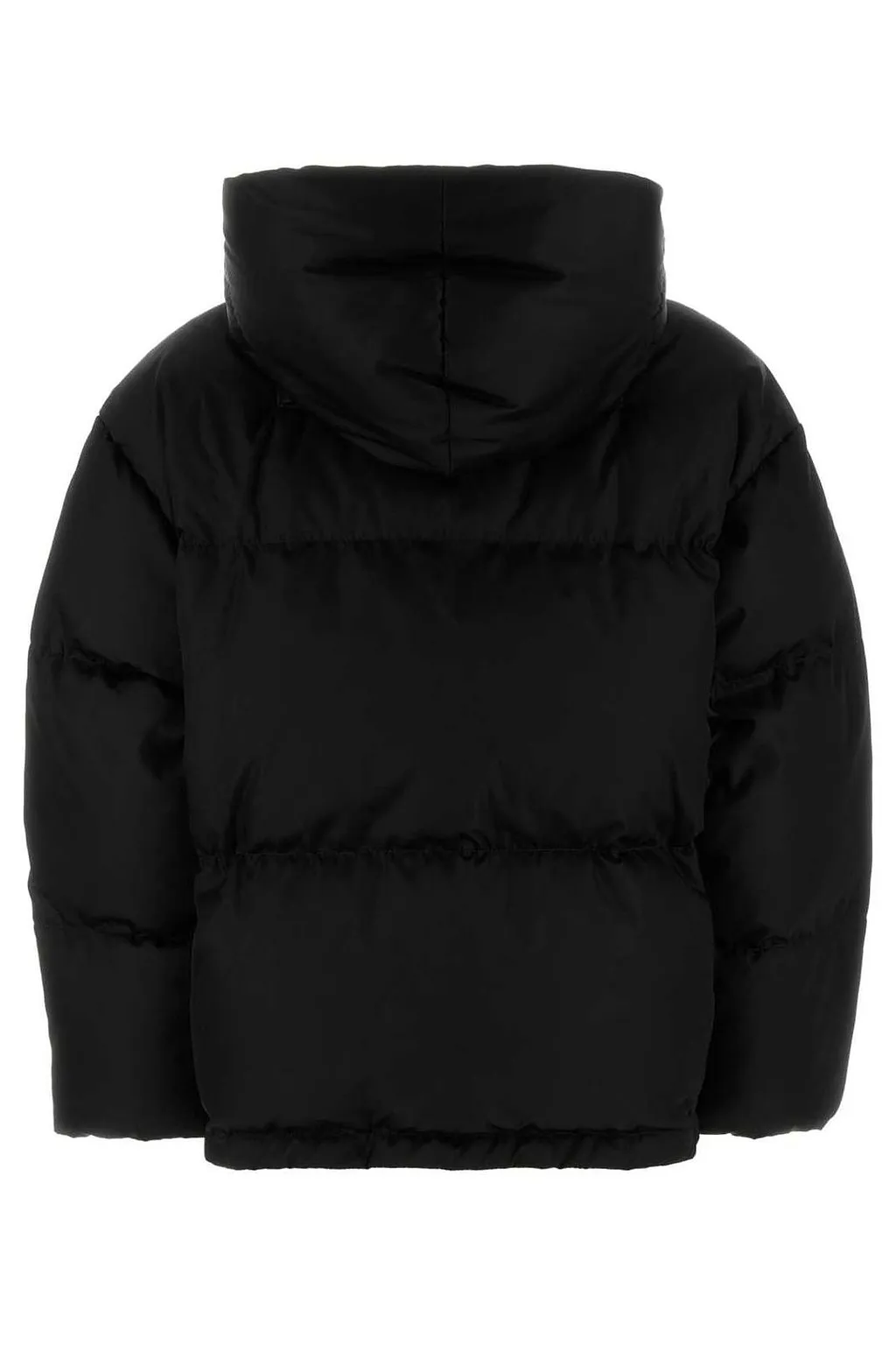 Prada Zip-Up Hooded Puffer Jacket