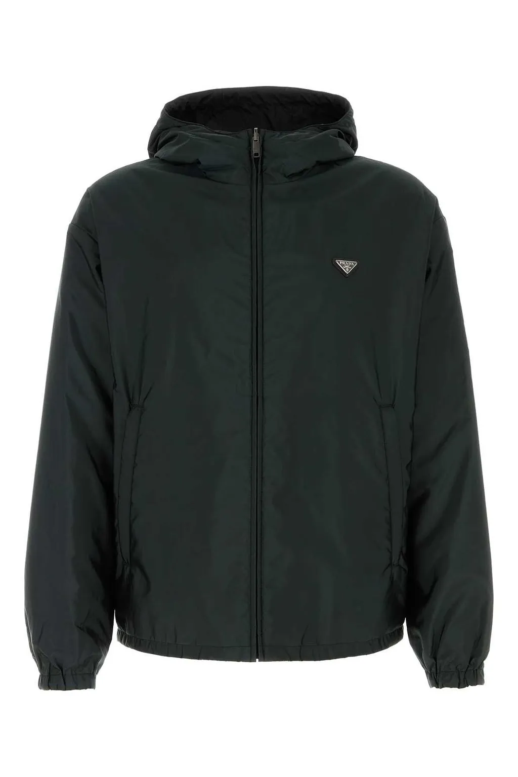 Prada Zip-Up Hooded Jacket