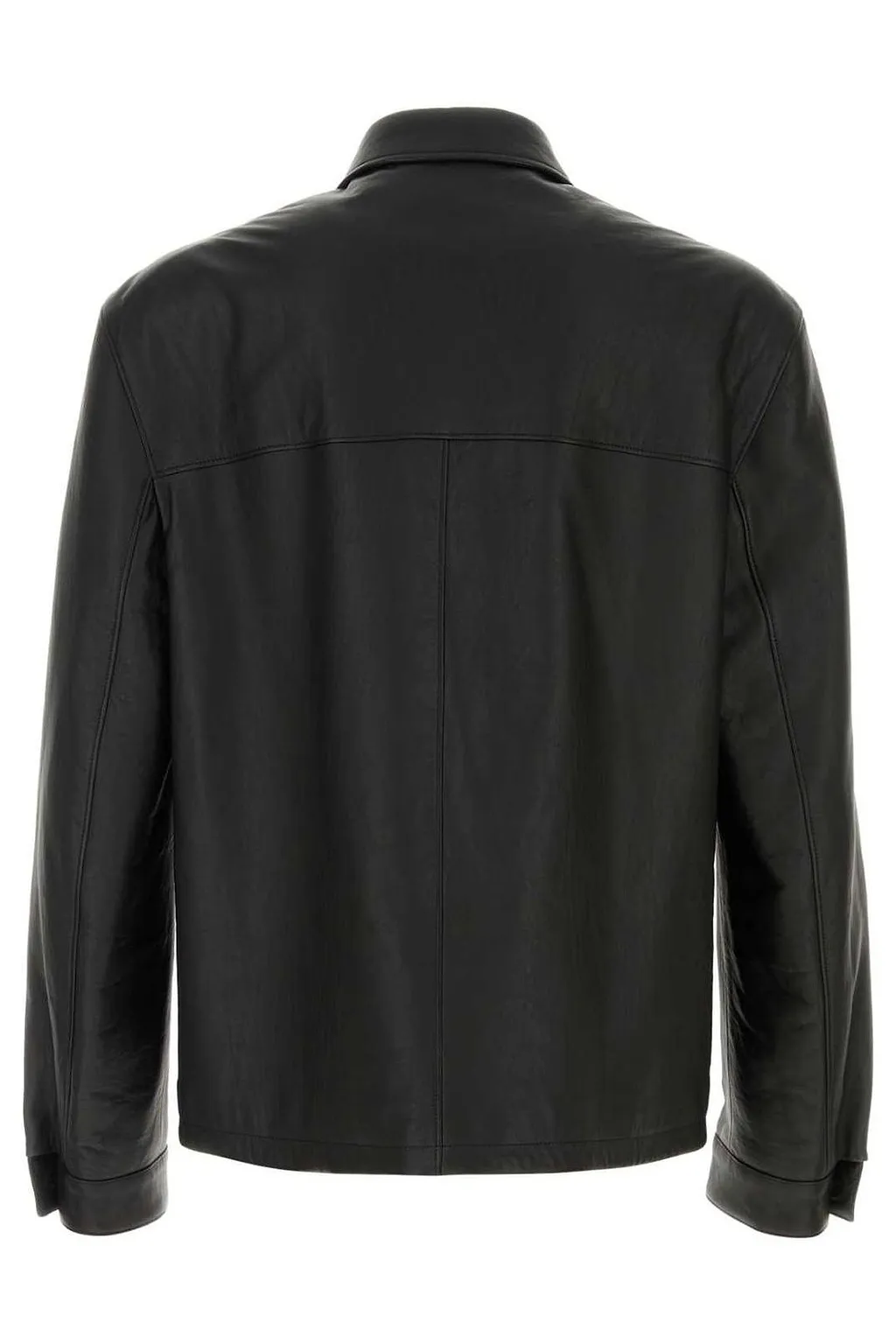 Prada Zip-Up Leather Jacket