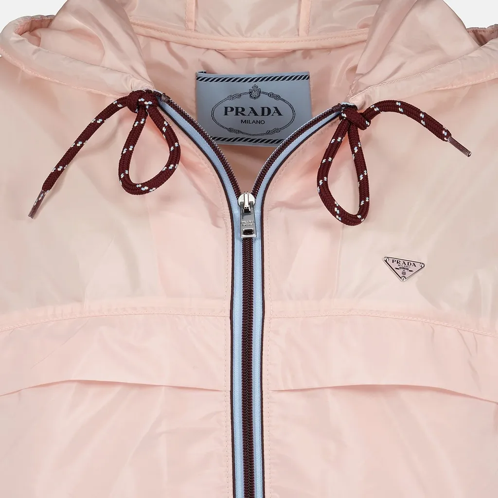 Prada Zip-Up Hooded Jacket