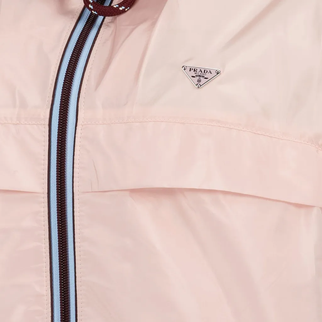 Prada Zip-Up Hooded Jacket