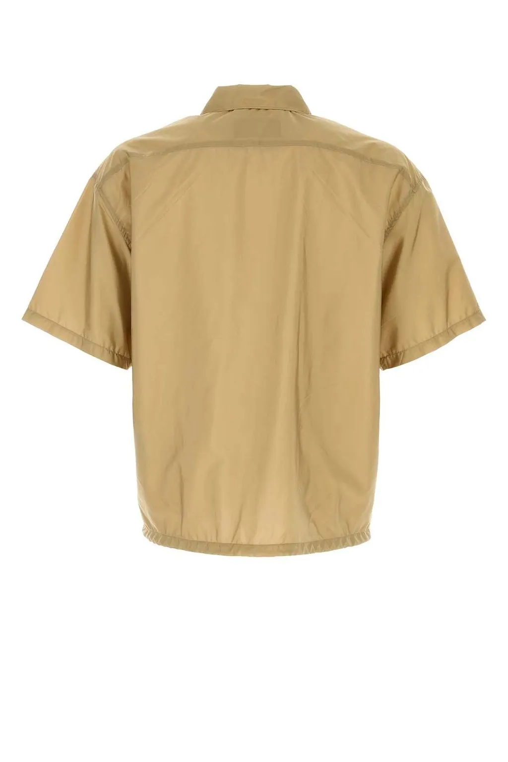 Prada Zip-Up Short-Sleeve Shirt