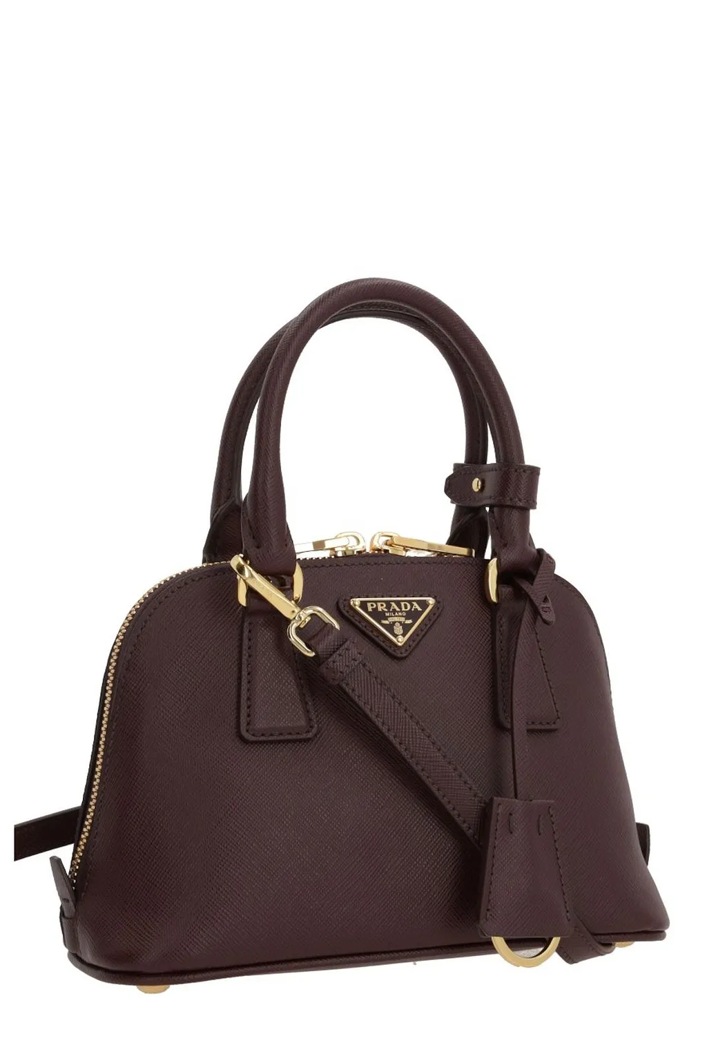 Prada Zip-Up Top Handle Bag
