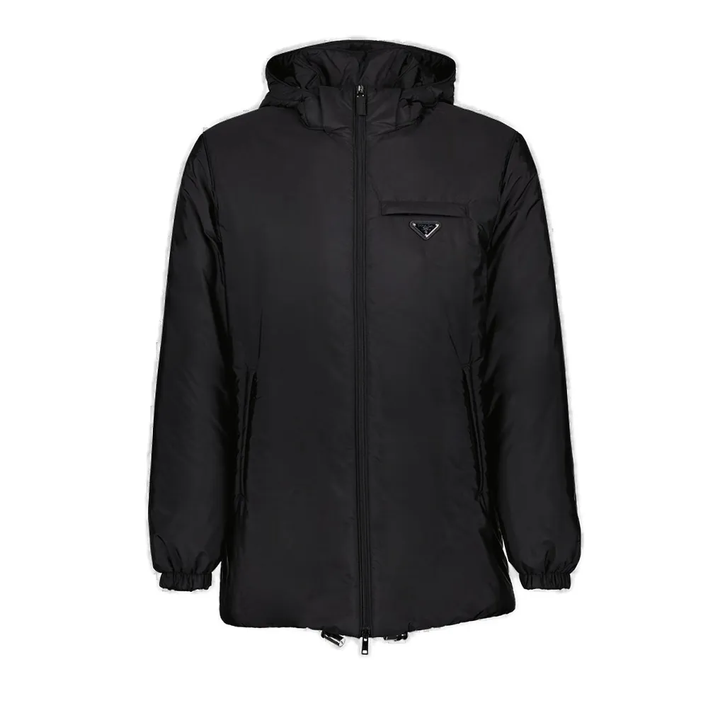Prada Zipped Hooded Padded Jacket