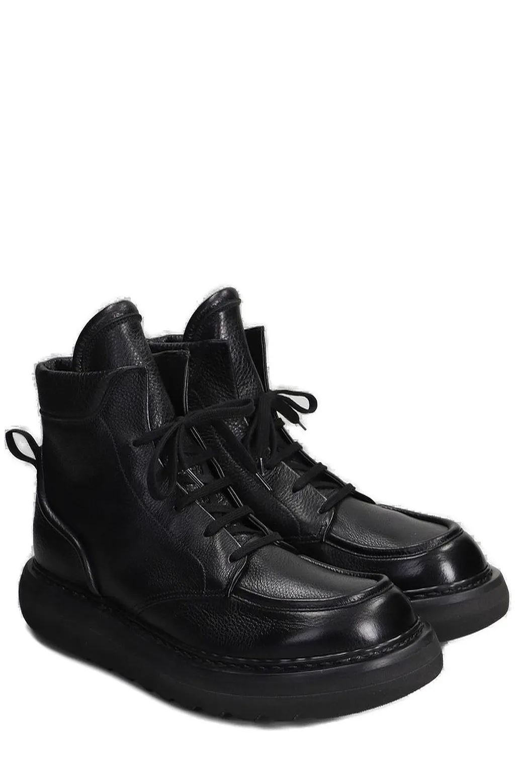 Premiata Round Toe Lace-Up Boots