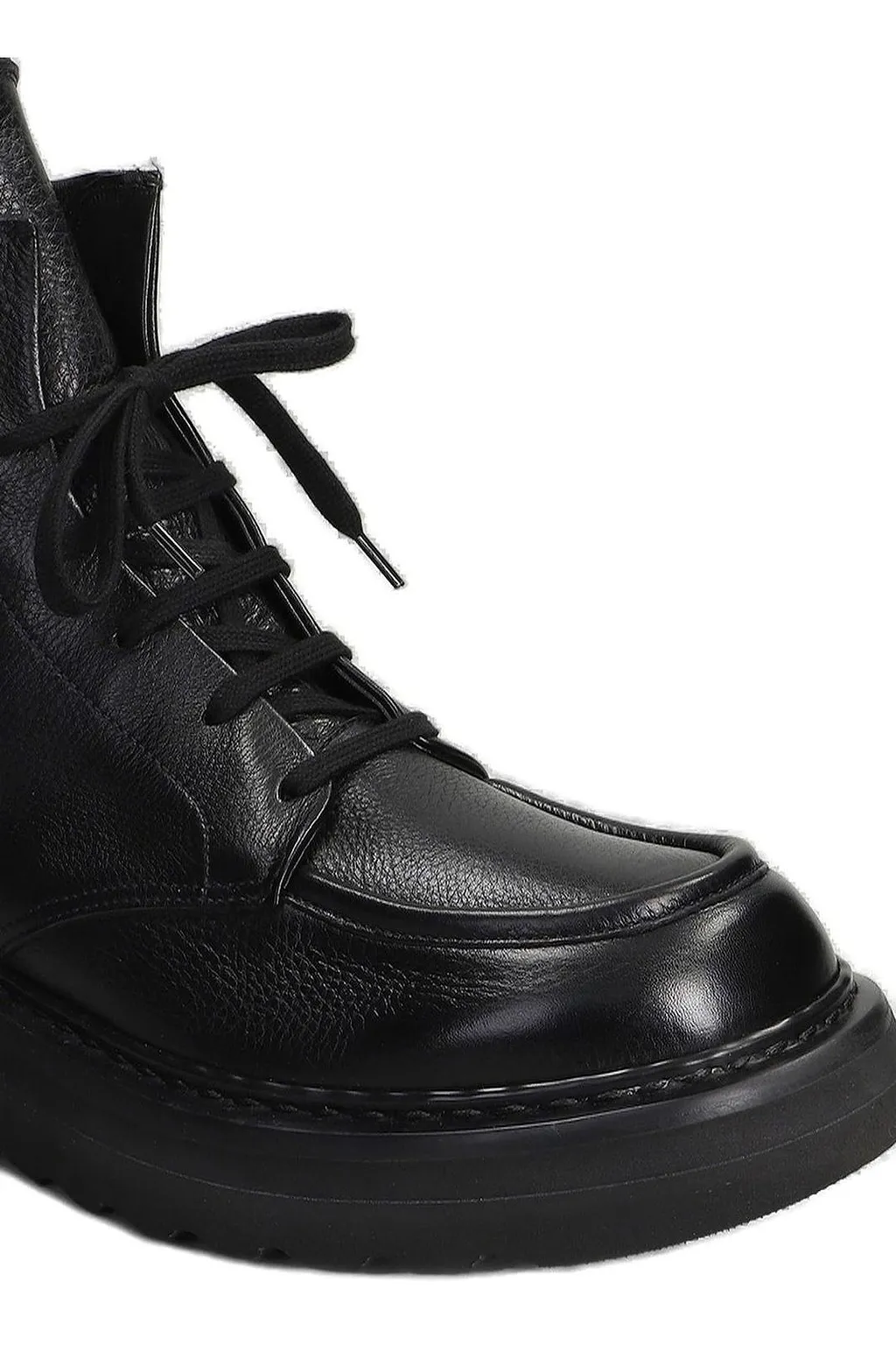Premiata Round Toe Lace-Up Boots
