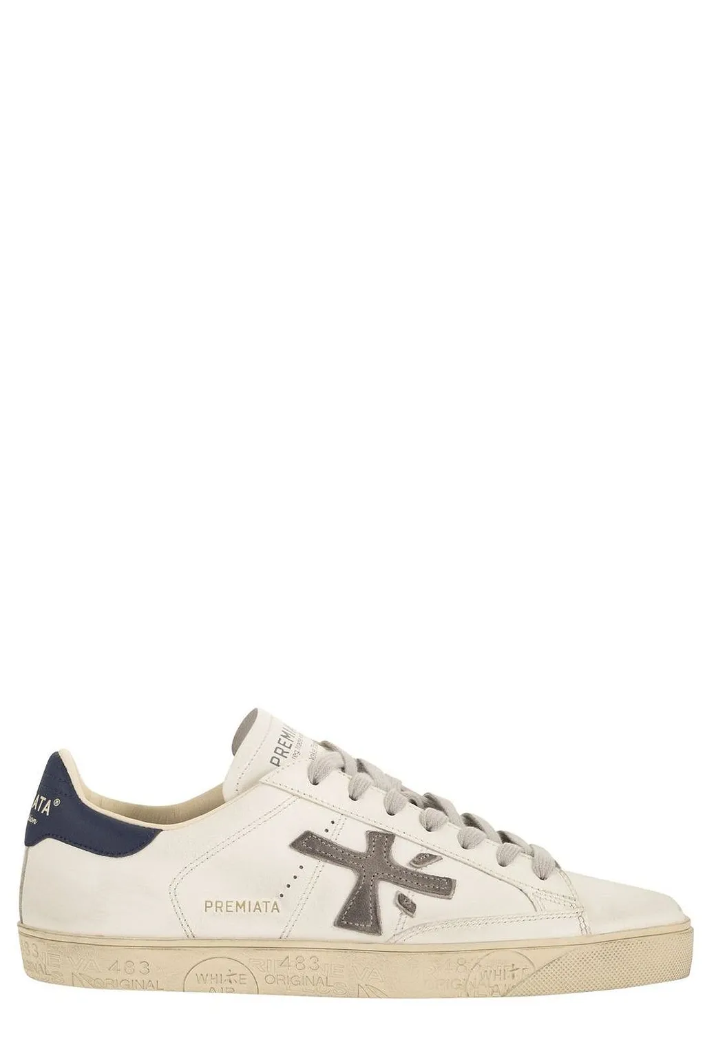 Premiata Steven Logo Low-Top Sneakers