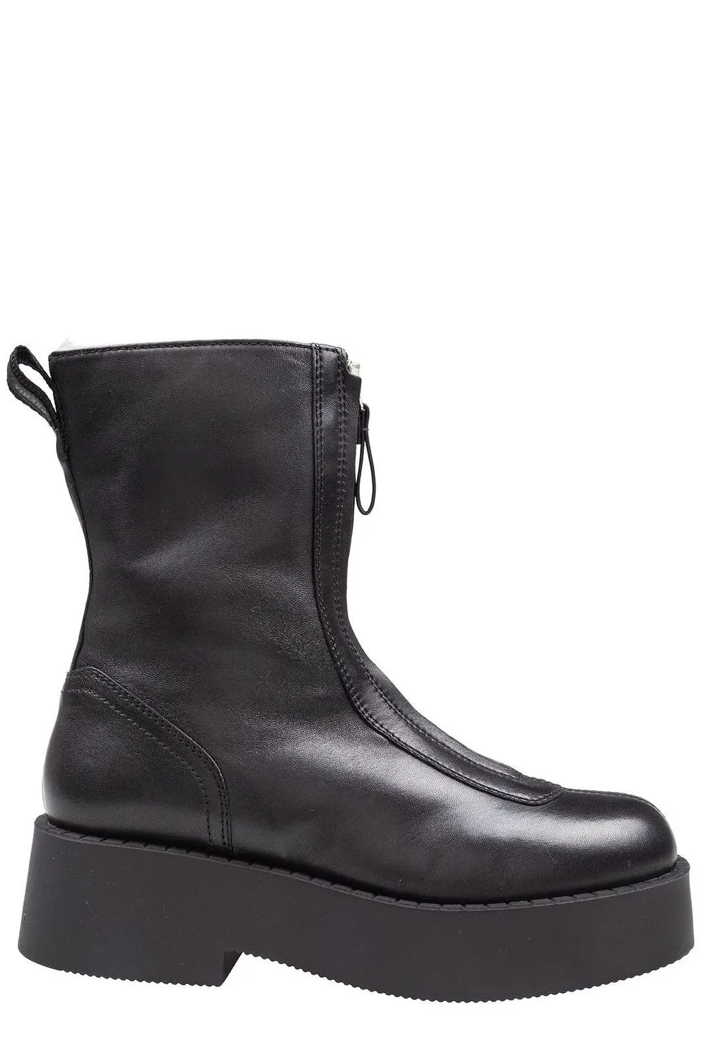 Premiata Zip-Detailed Platform Ankle Boots