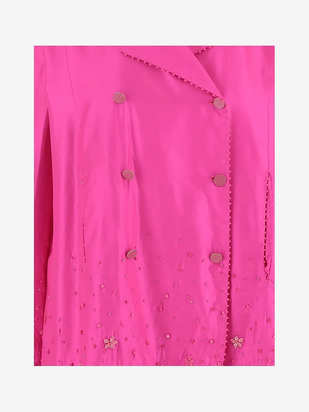 PÉRo Beaded Double-Breasted Blazer