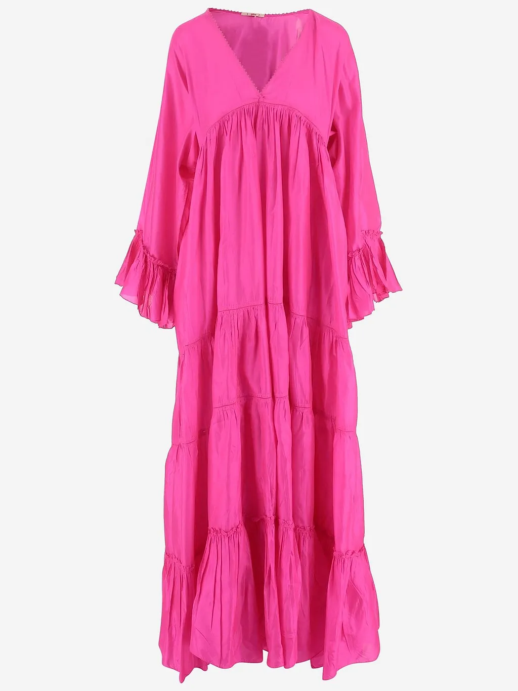 PÉRo Tiered Ruffled Maxi Dress