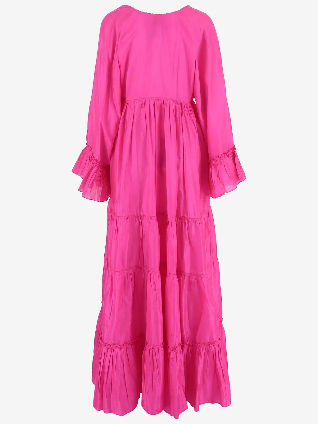 PÉRo Tiered Ruffled Maxi Dress