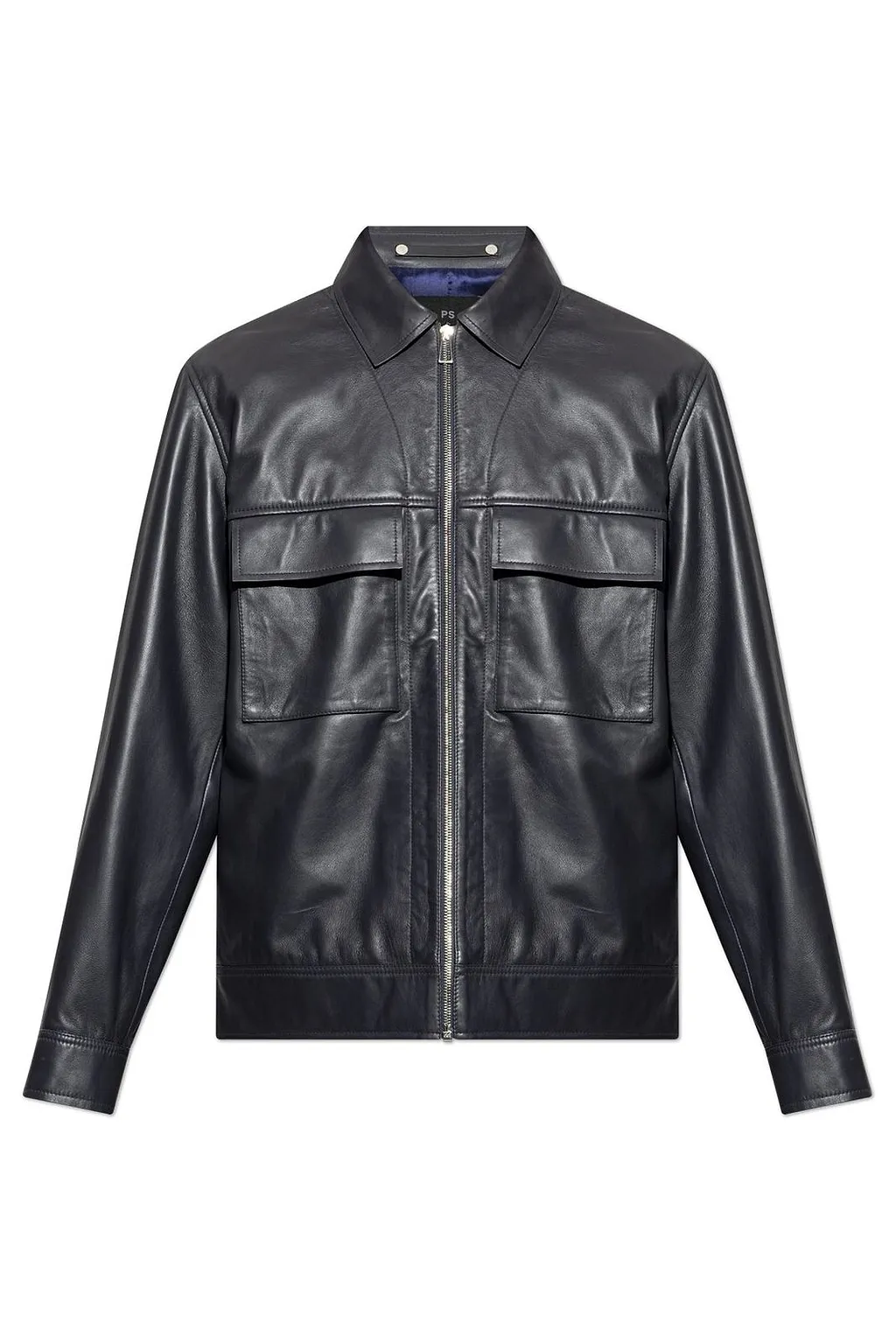 Ps Paul Smith Zip-Up Leather Jacket