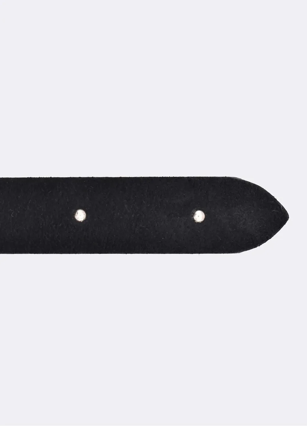 Thick Velour Blade-Tip Studs Belt