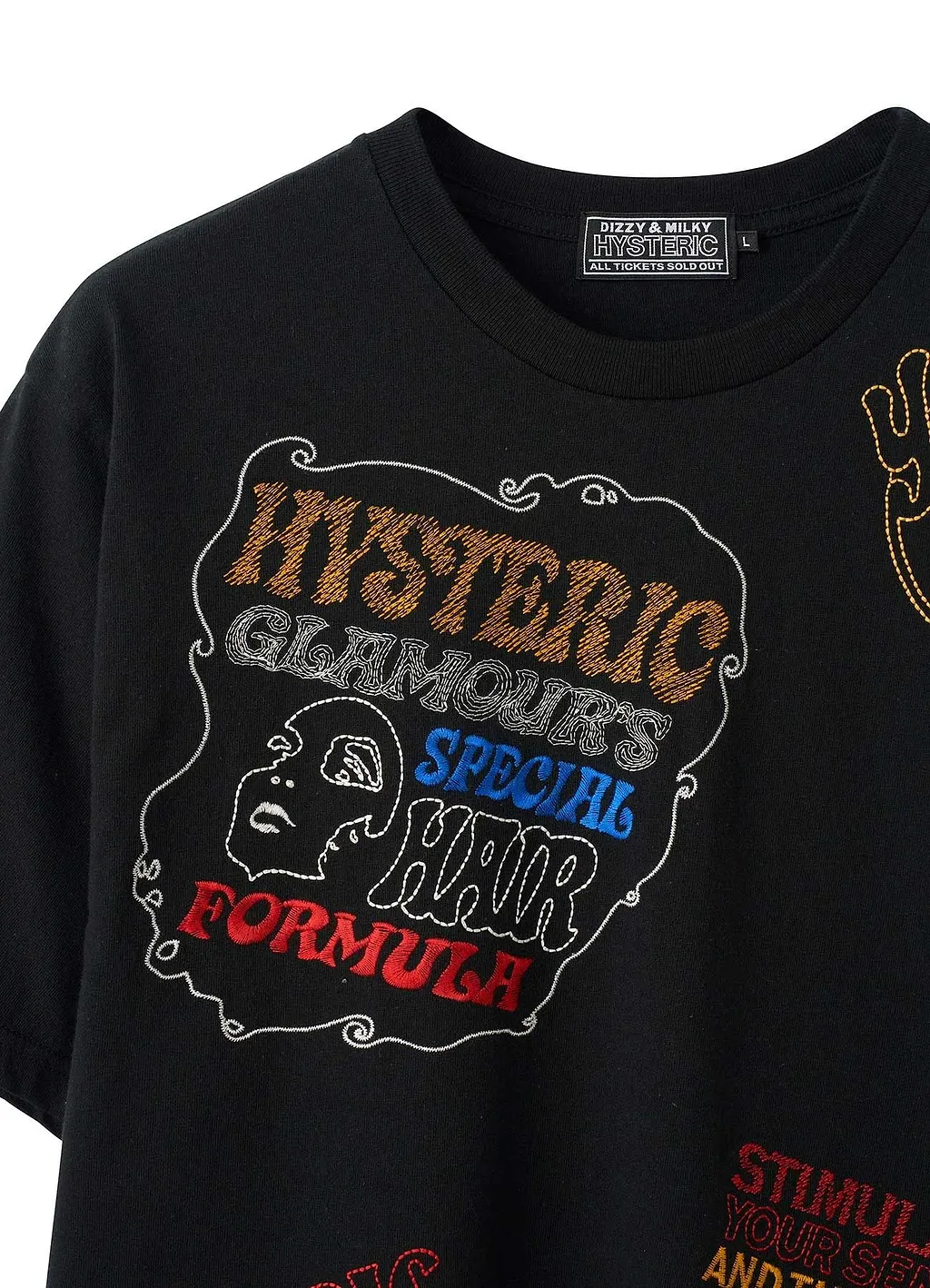 Hysteric Scratch Embroidered T-Shirt