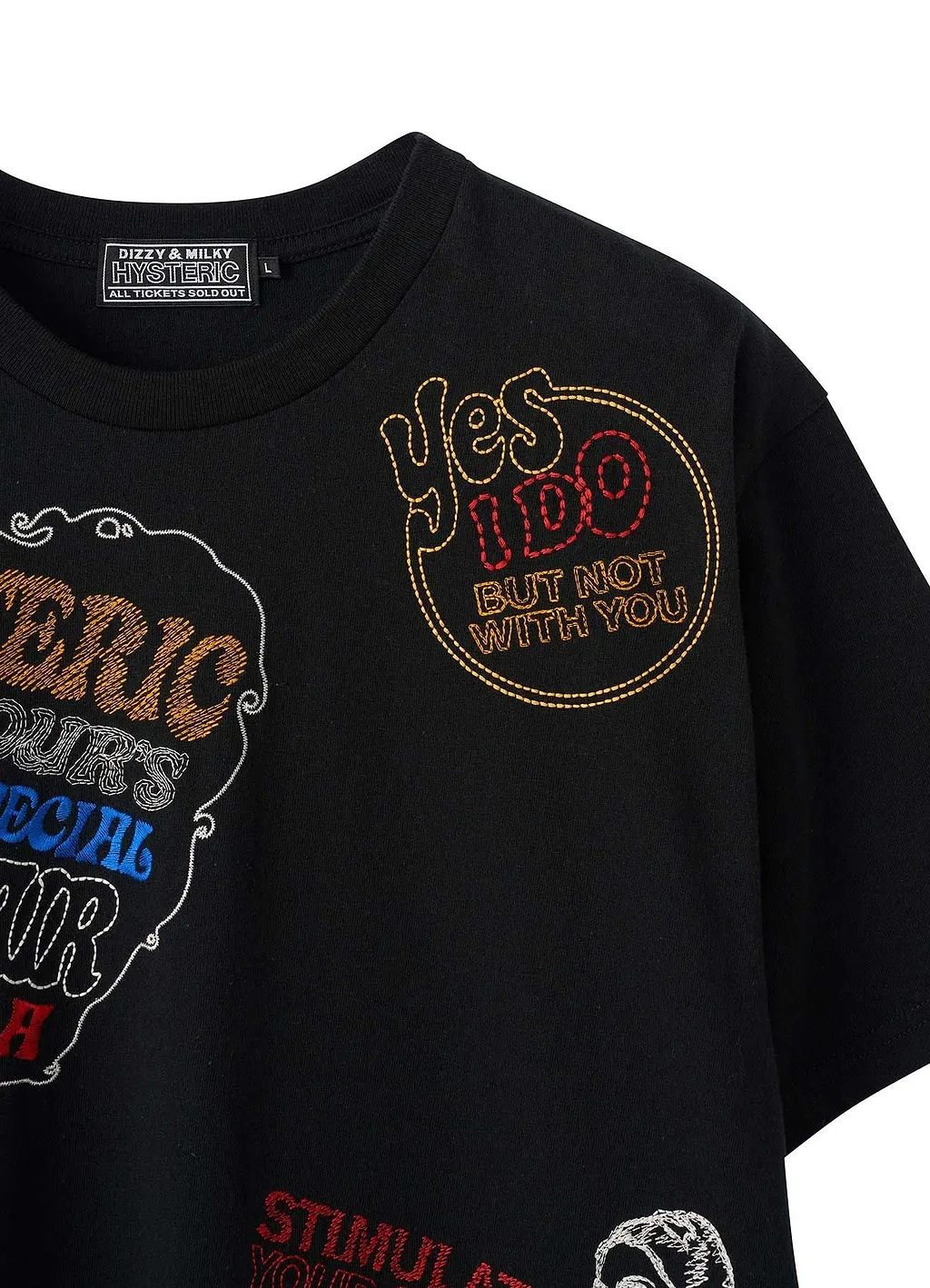 Hysteric Scratch Embroidered T-Shirt