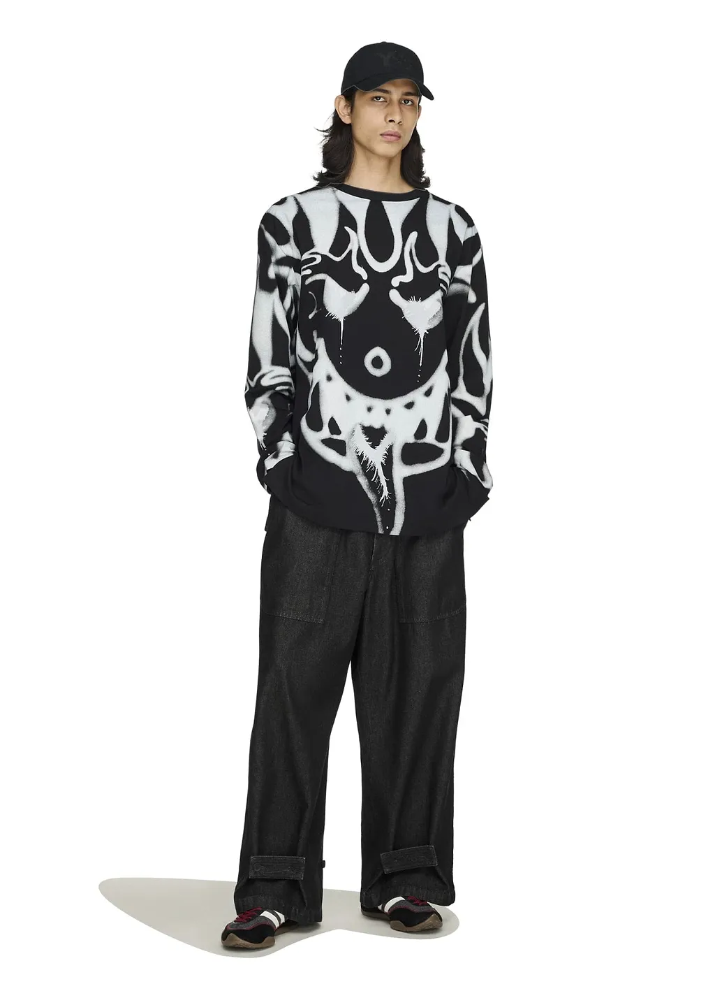 Y-3 Chito Graphic Long Sleeve Tee