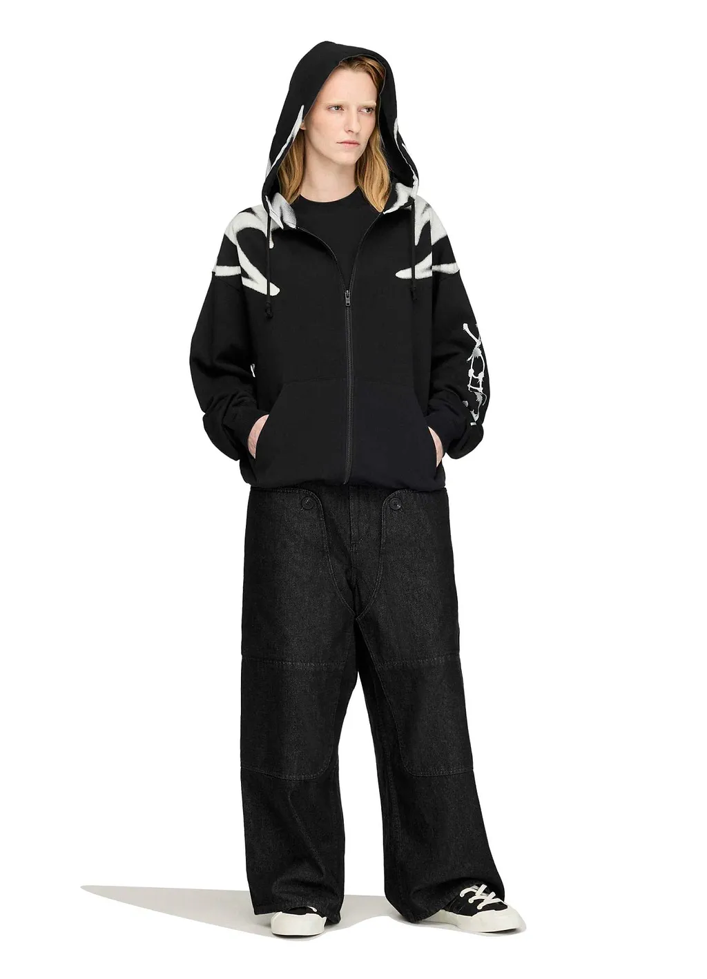 Y-3 Chito Graphic French Terry Zip Hoodie