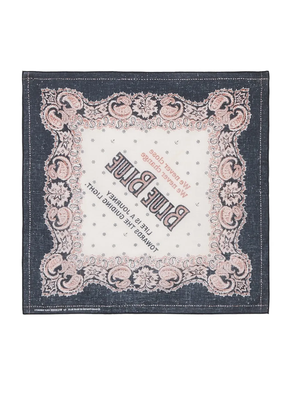 Wildside×Blue Blue Black Paisley Bandana