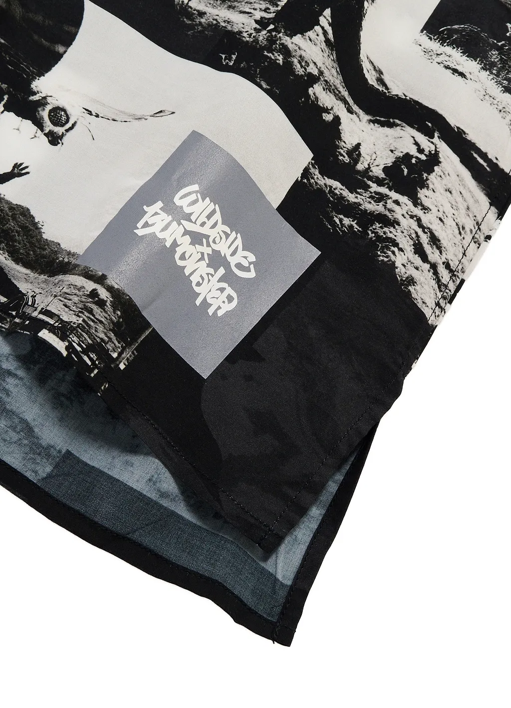 Wildside × Izumonster All-Over Print Long Sleeve Rayon Shirt