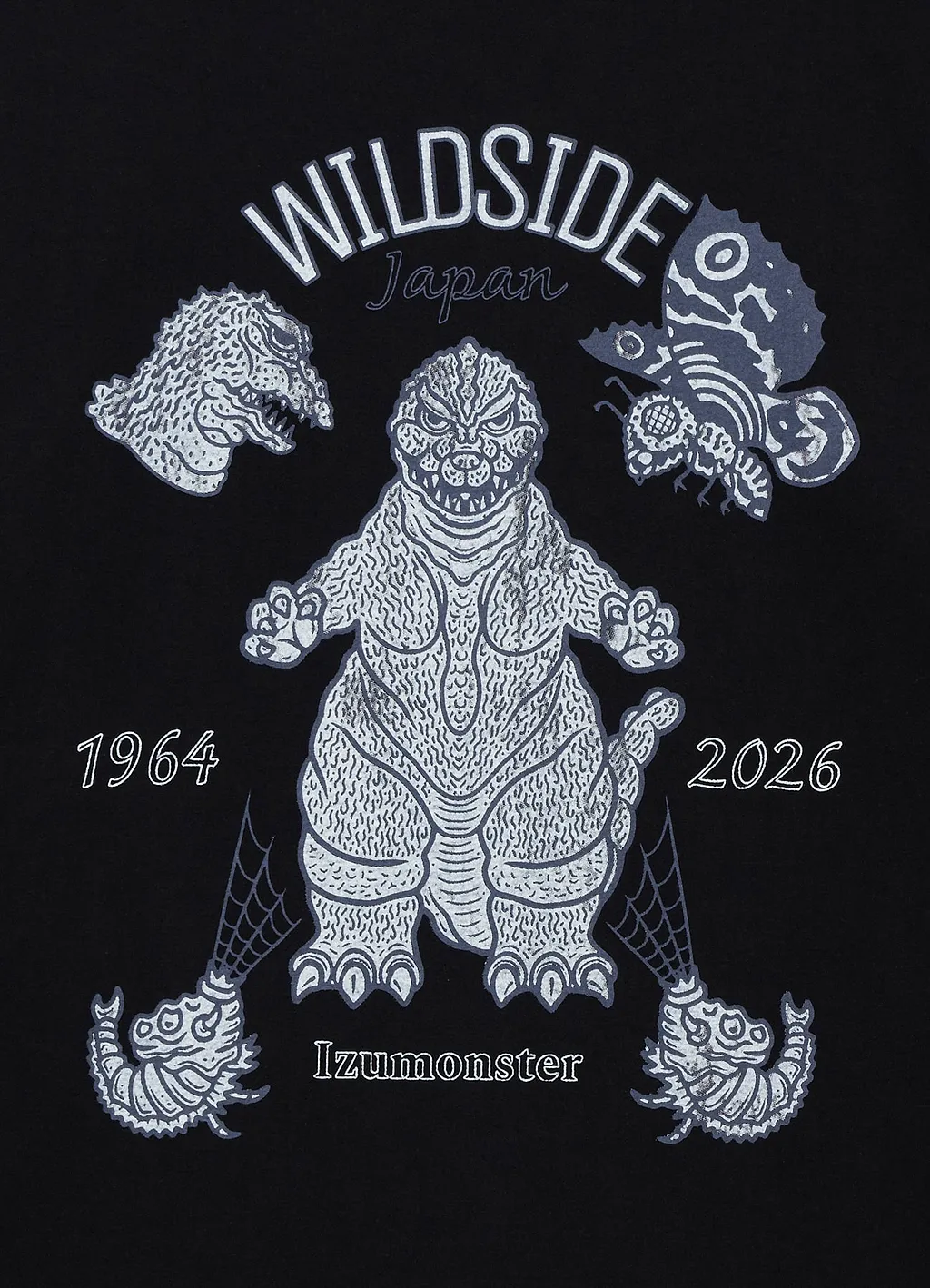 Wildside × Izumonster Mothra Vs Godzilla Graphic T-Shirt